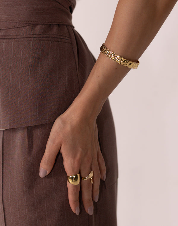 Bracelete Martelado - Priscila Ouro